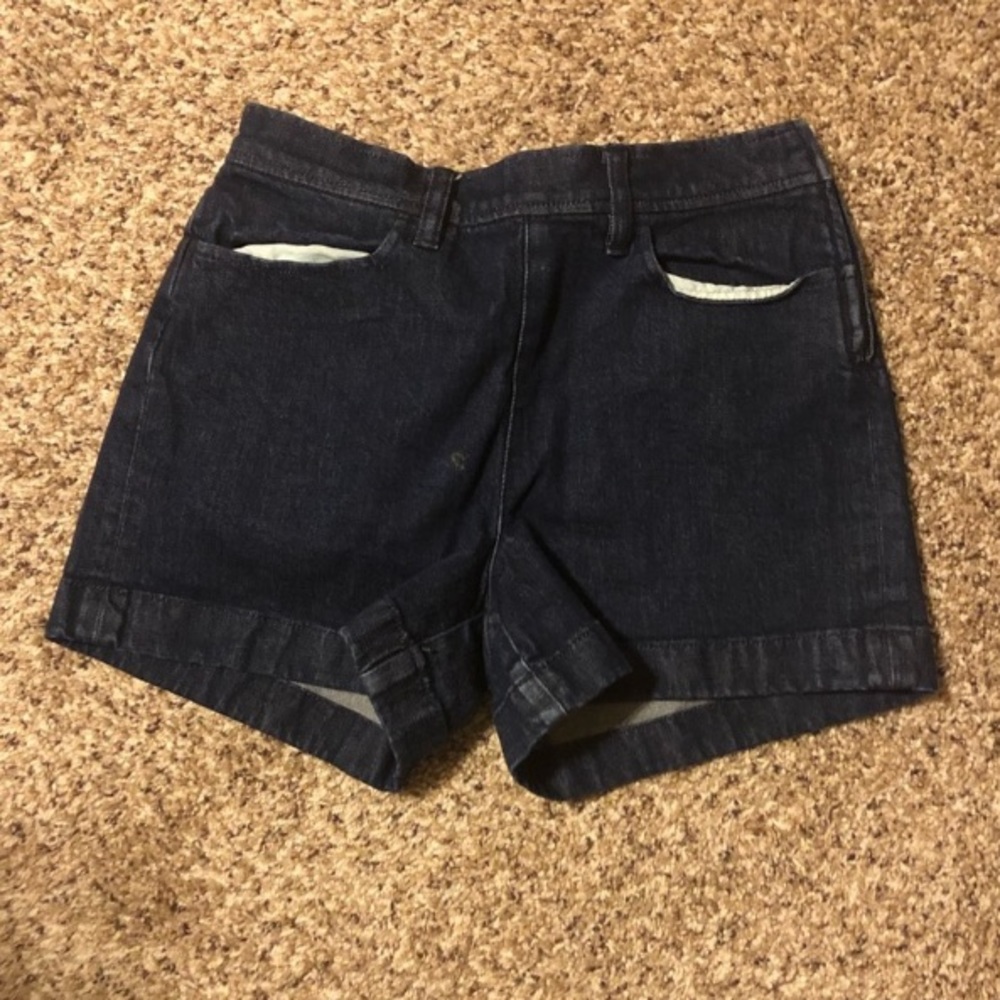 💜 J crew denim high waist jean shorts
